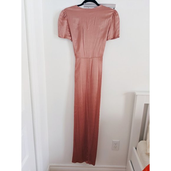 NWT WAYF Dusty Rose Wrap Dress - Picture 5 of 9